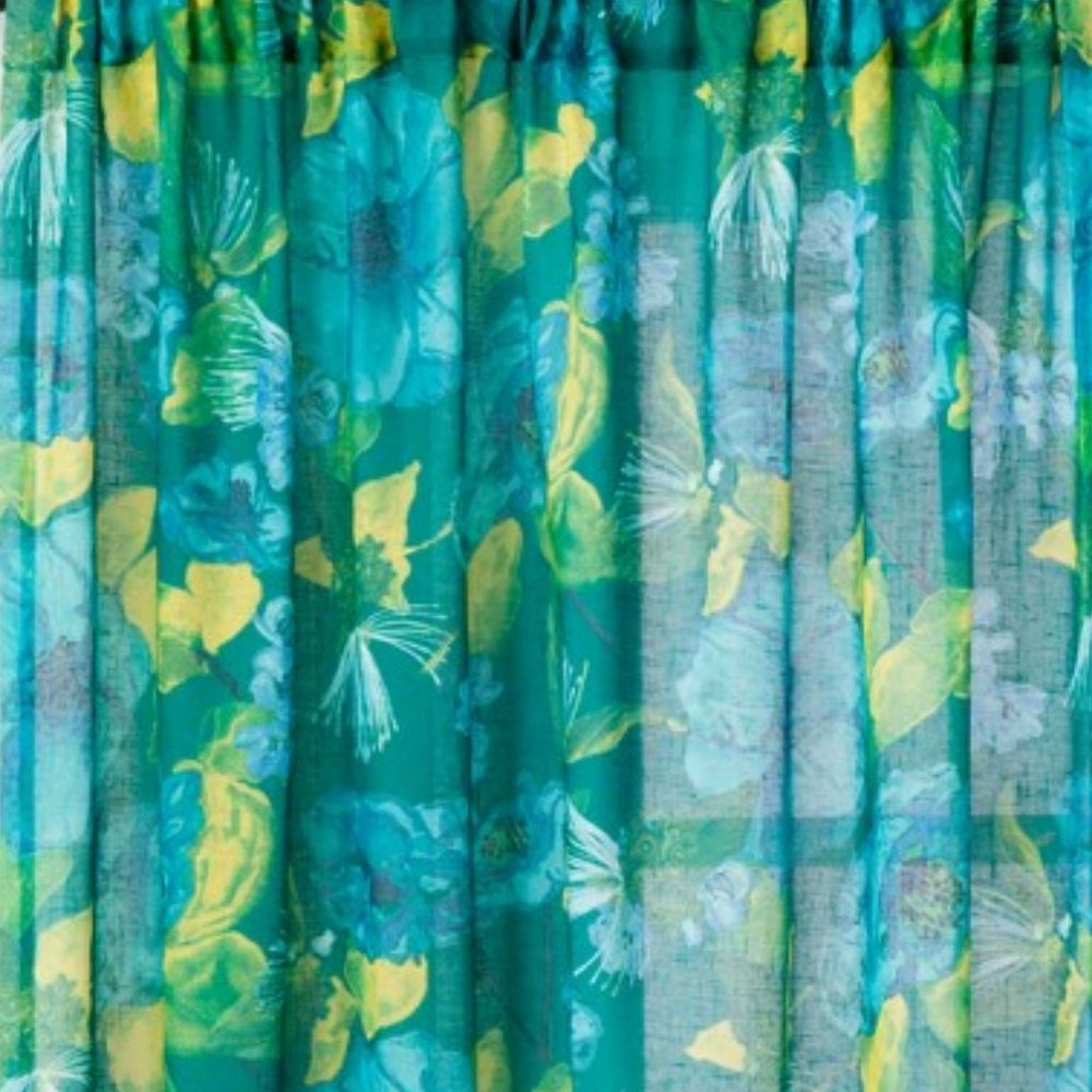 Opalhouse Indochic Floral Curtain Panels - TWO (2) PANELS - 54" W x 84" L - Each